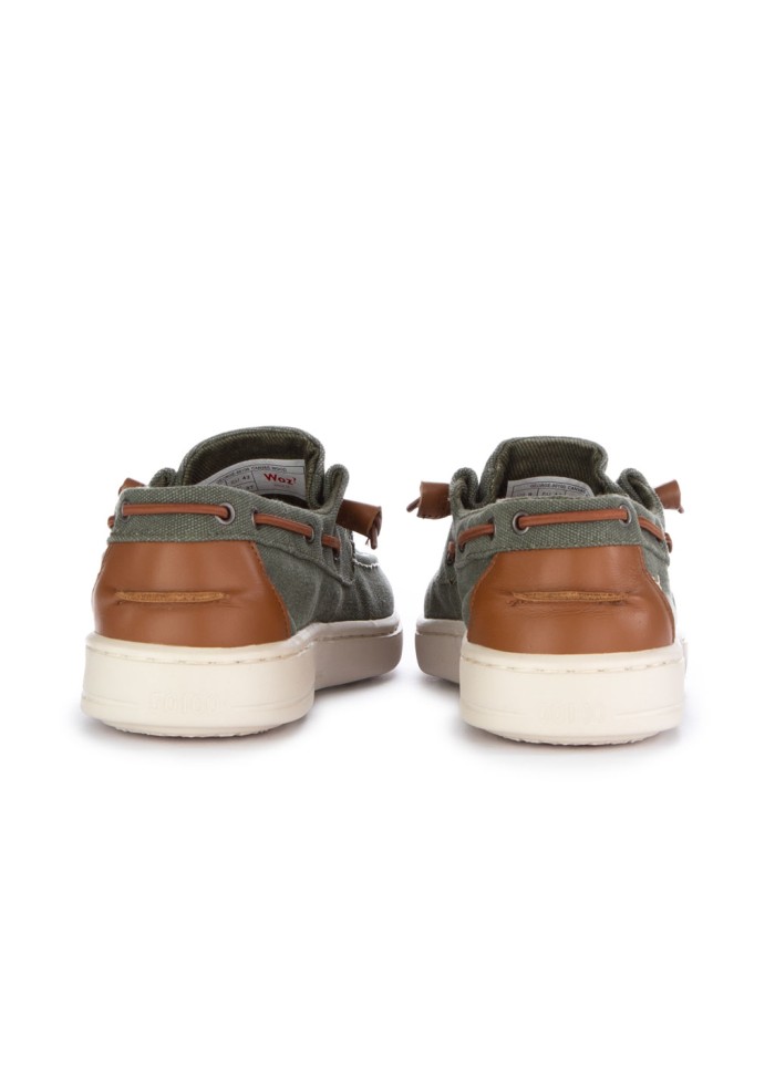 herren flache schuhe woz george canvas grun