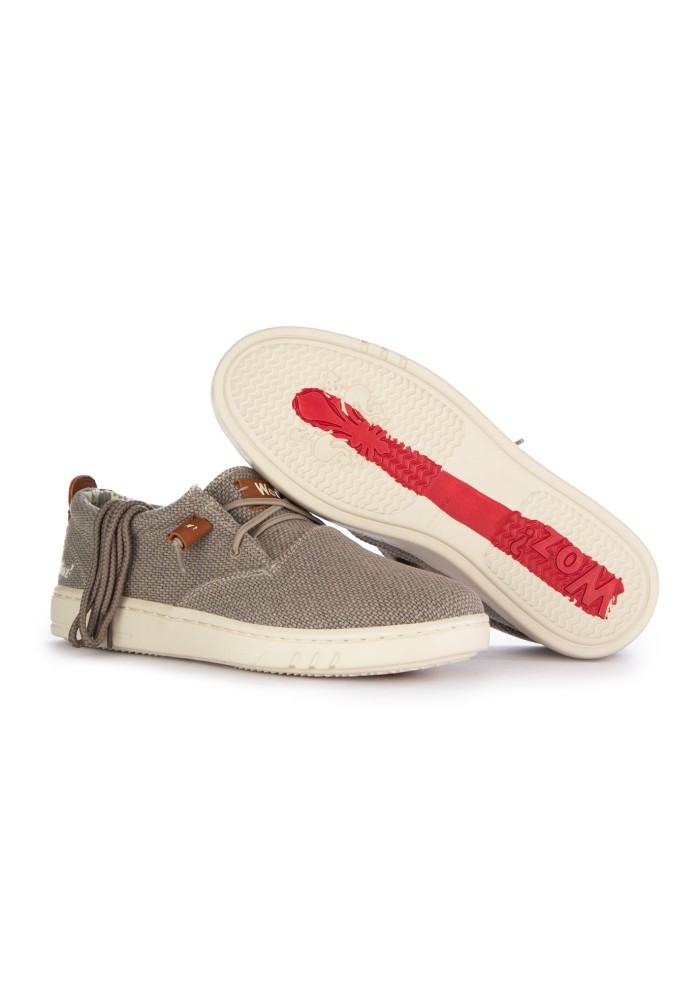 herren flache schuhe woz robbie bold fabric grau