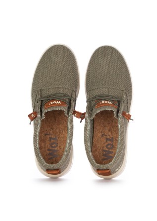 WOZ? | FLACHE SCHUHE ROBBIE BOLD FABRIC GRÜN