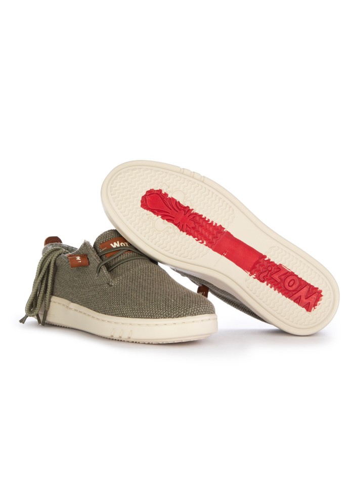 herren flache schuhe woz robbie bold fabric grun
