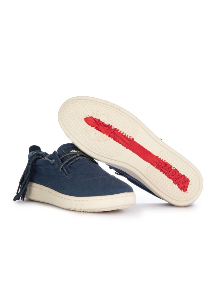 scarpe basse uomo woz robbie washed blu