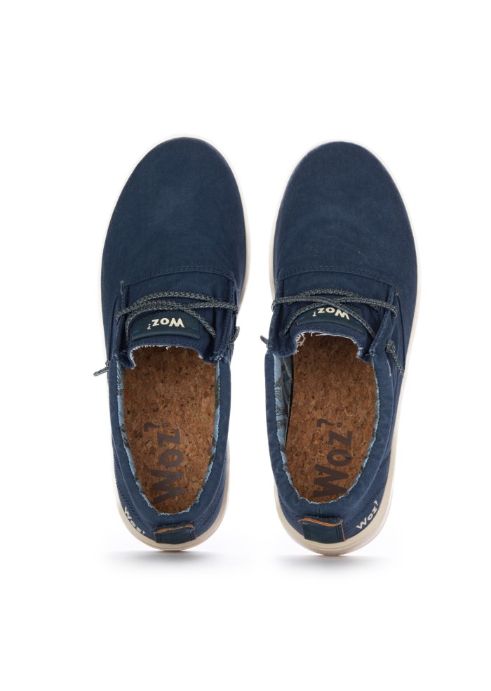 scarpe basse uomo woz robbie washed blu
