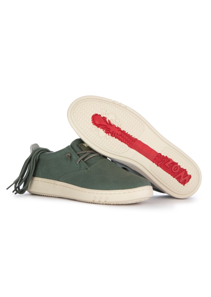 mens flat shoes woz robbie washed green
