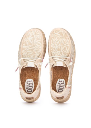 HEY DUDE | SCARPE BASSE WENDY ESPRADILLE RETRO PALM BEIGE