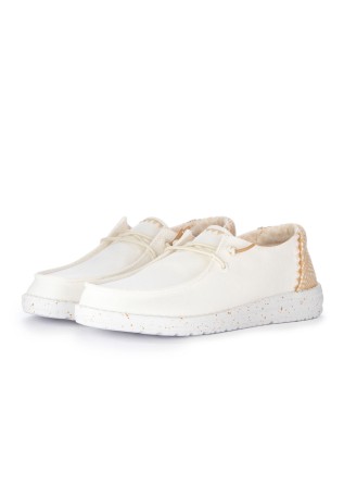scarpe basse donna hey dude wendy chambray woven bianco