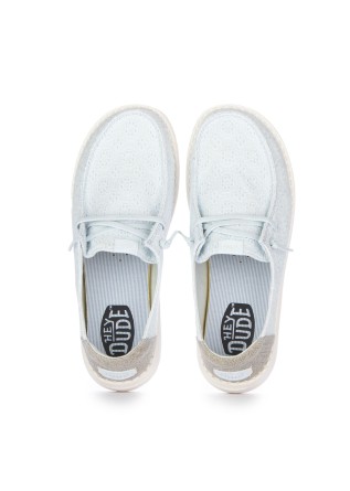 HEY DUDE | FLACHE SCHUHE WENDY EYELET LACE HELLBLAU
