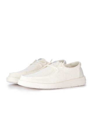 scarpe basse donna hey dude wendy eyelet lace bianco
