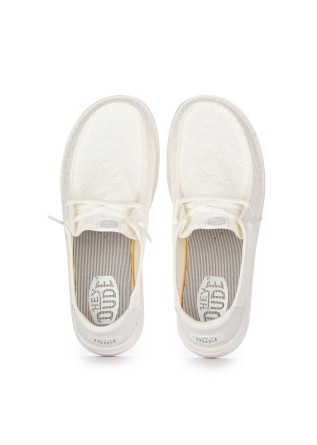 HEY DUDE | SCARPE BASSE WENDY EYELET LACE BIANCO