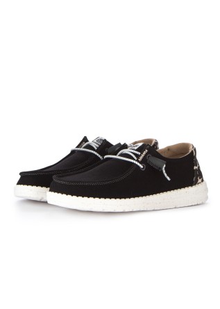scarpe basse donna hey dude wendy leopard nero