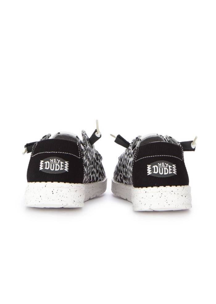 scarpe basse donna hey dude wendy leopard nero grigio