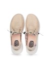 HEY DUDE | FLACHE SCHUHE PEAK CHAMBRAY WOVEN BEIGE