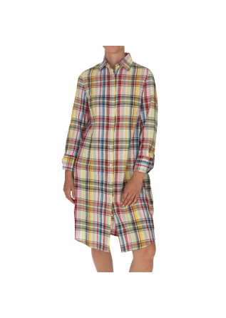 womens dress bastoncino camicione checked multicolor