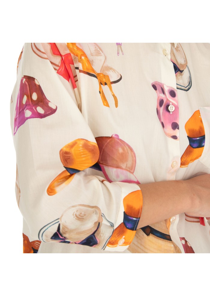 womens shirt liberty rose claudia cappelli multicolor