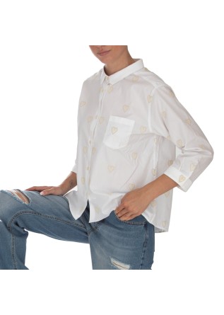 womens shirt liberty rose claudia cuoricini light white