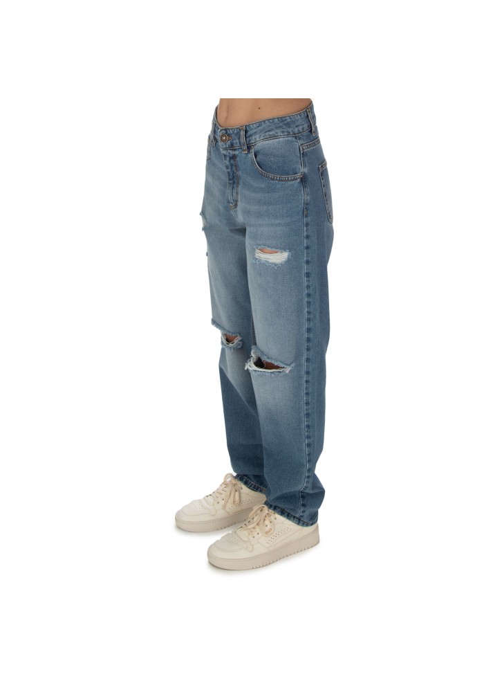 womens jeans god save denim margherita slim cropped blue