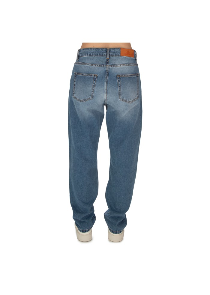 damen jeans god save denim margherita slim cropped blau