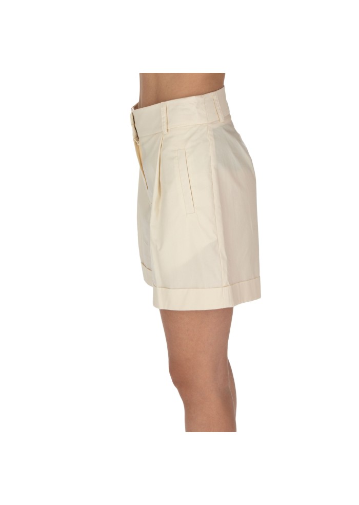 womens shorts balti front pleats cream white