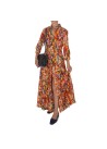 BASTONCINO | DRESS ABSTRACT PRINT MULTICOLOR
