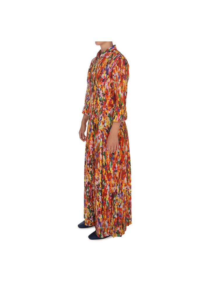 womens dress bastoncino abstract print multicolor