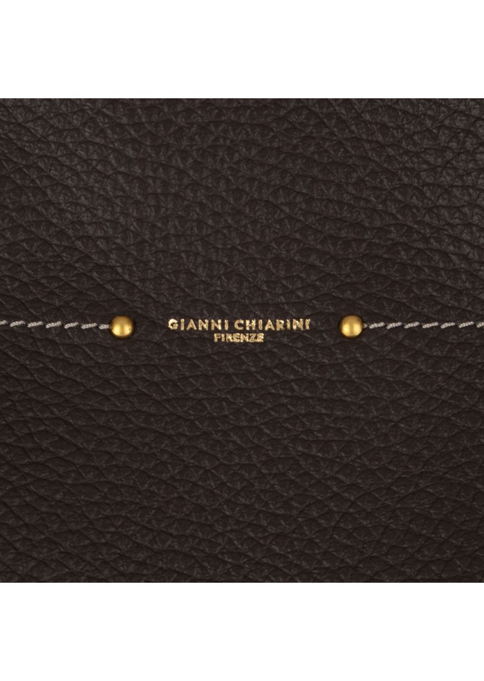 damen schultertasche gianni chiarini farah dunkelbraun