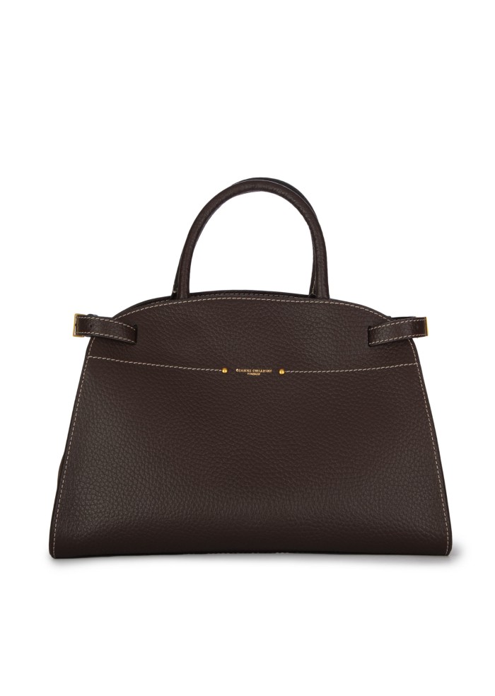damen schultertasche gianni chiarini farah dunkelbraun
