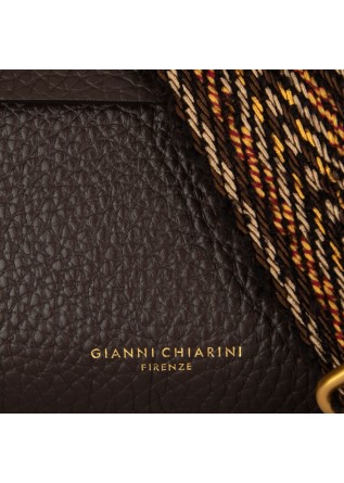 GIANNI CHIARINI | SHOULDER BAG HELENA ROUND DARK BROWN