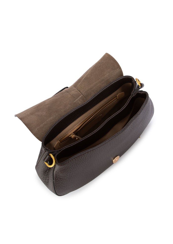 womens shoulder bag gianni chiarini helena round dark brown