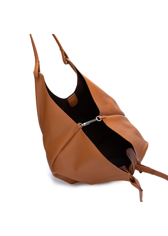 damen schultertasche gianni chiarini dua braun