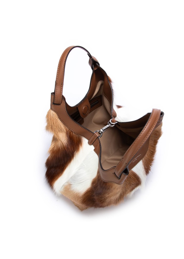 herren handtasche gianni chiarini dua naturale braun weiss