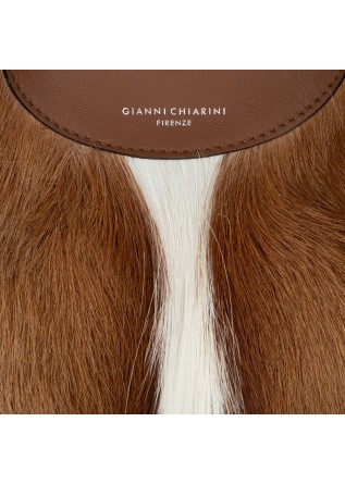GIANNI CHIARINI | HANDTASCHE DUA NATURALE BRAUN WEISS