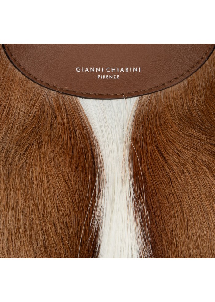 borsa a mano gianni chiarini dua naturale marrone bianco