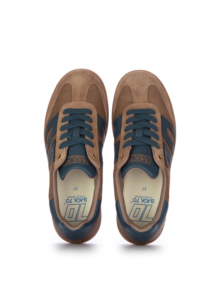 damen sneaker back 70 cloud braun blau