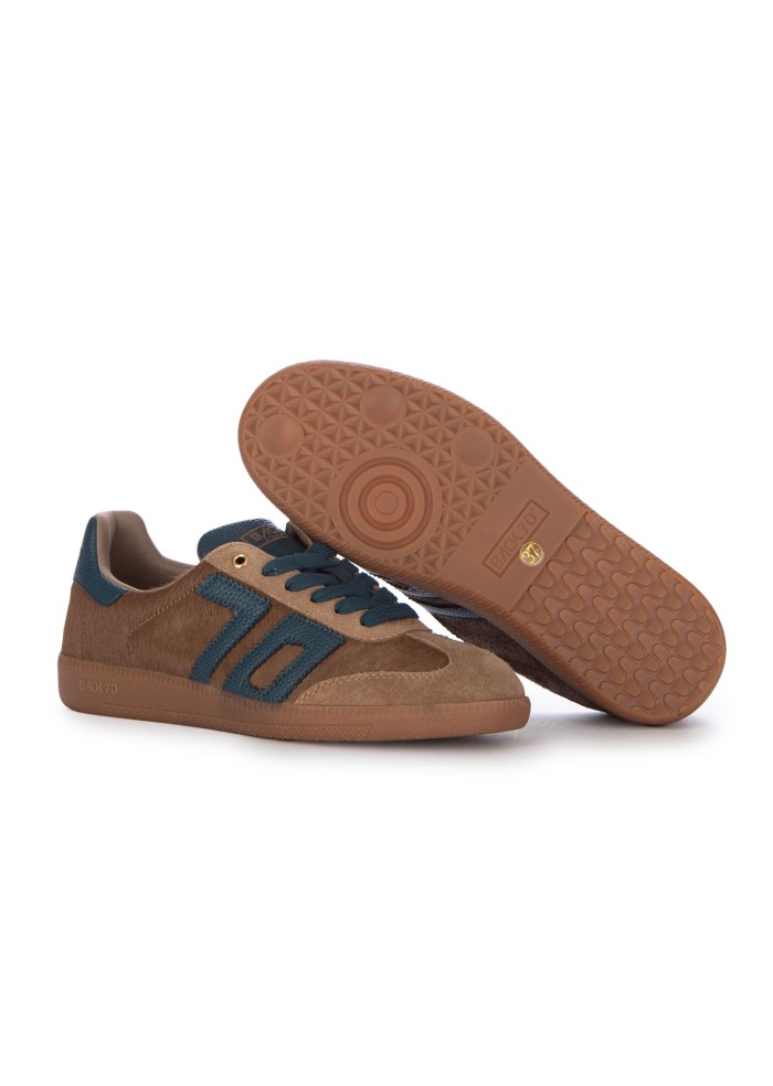 damen sneaker back 70 cloud braun blau