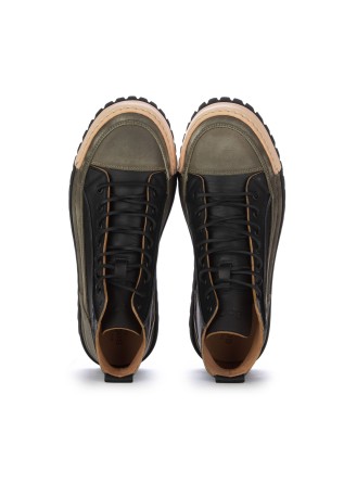 BNG REAL SHOES | SNEAKERS LA PIGNA HIGH BLACK GREEN