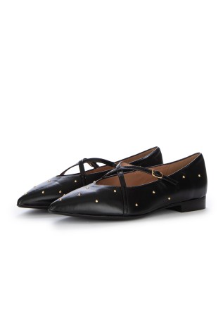 damen mary jane ballerinas il borgo firenze ziernieten schwarz