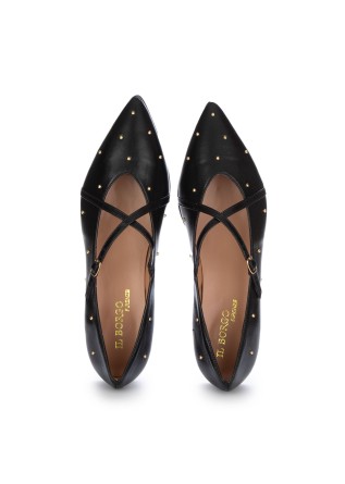 IL BORGO FIRENZE | BALLERINE MARY JANE BORCHIE NERO