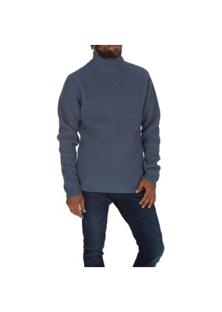 DANIELE FIESOLI | SWEATER RIBBED KNIT JEANS LIGHT BLUE