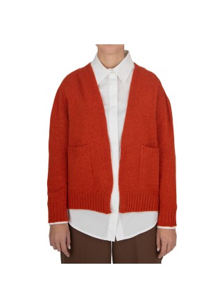 RIVIERA CASHMERE | CARDIGAN TASCHEN ORANGE