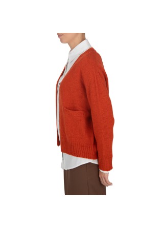 RIVIERA CASHMERE | CARDIGAN TASCHEN ORANGE