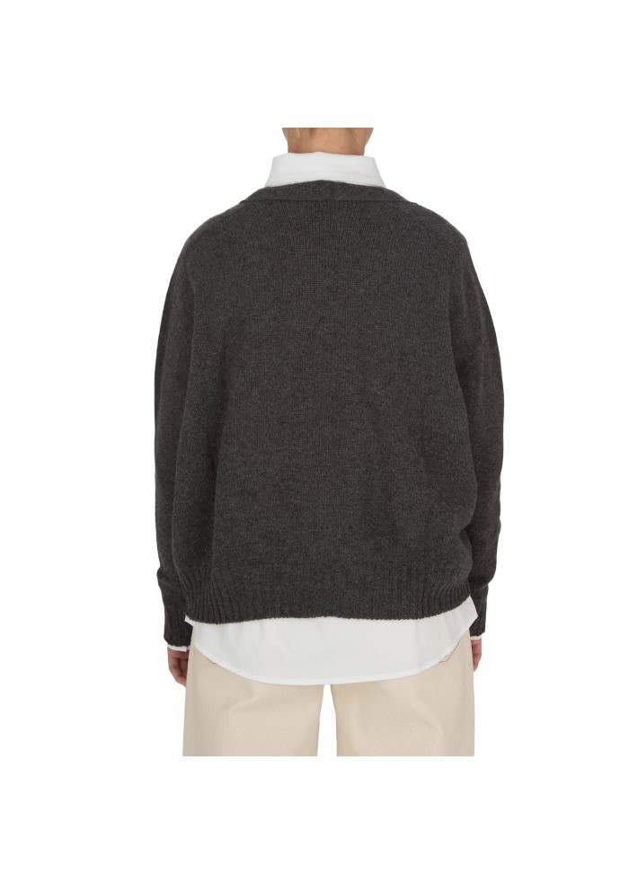 damen cardigan riviera cashmere taschen dunkelgrau