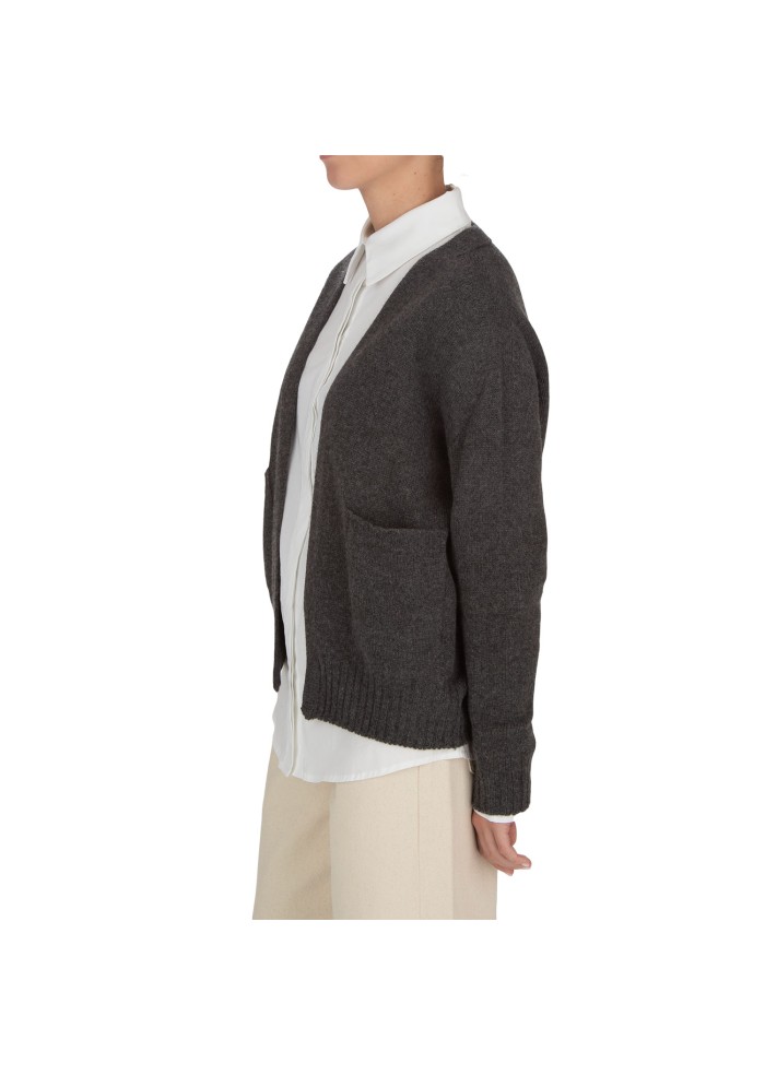 damen cardigan riviera cashmere taschen dunkelgrau