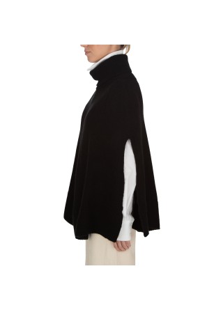 RIVIERA CASHMERE | PONCHO ROLLKRAGEN SCHWARZ