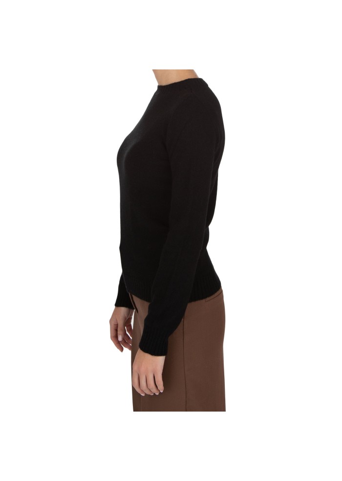 maglione donna riviera cashmere girocollo portofino nero