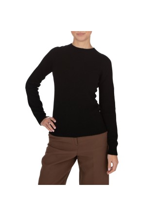 maglione donna riviera cashmere girocollo portofino nero