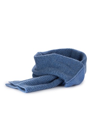 collar scarf riviera cashmere virgola blue light blue
