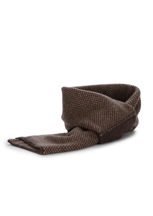 collar scarf riviera cashmere virgola brown bicolor