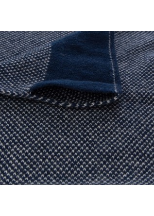 RIVIERA CASHMERE | COLLAR SCARF VIRGOLA BLUE GREY