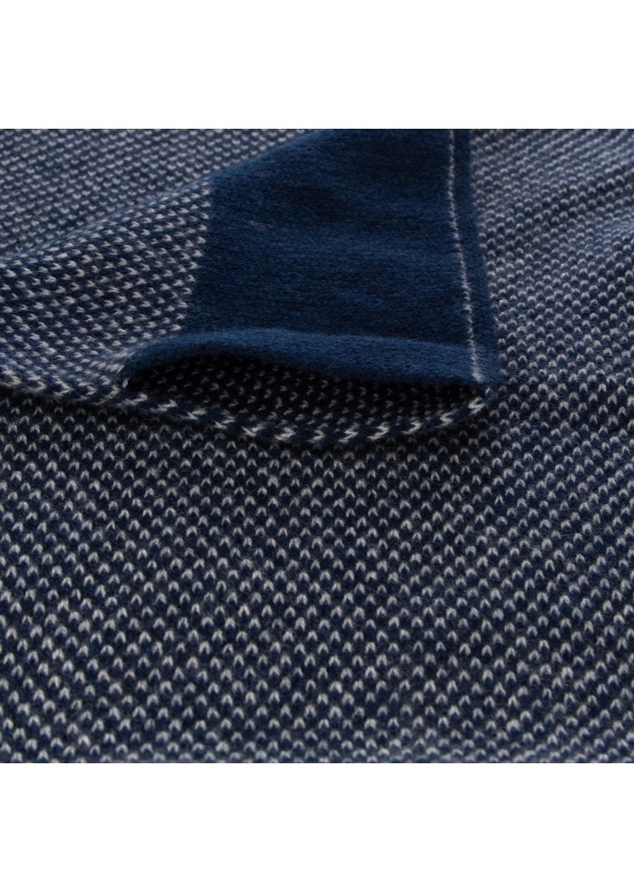 collar scarf riviera cashmere virgola blue grey