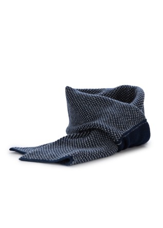 collar scarf riviera cashmere virgola blue grey