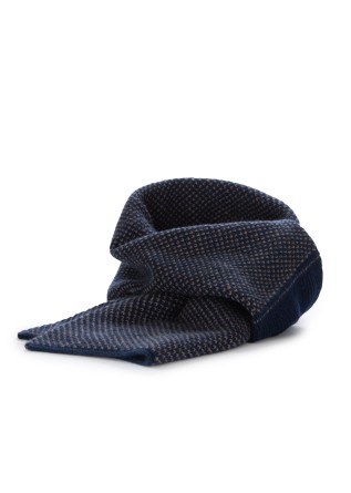 collar scarf riviera cashmere virgola blue brown